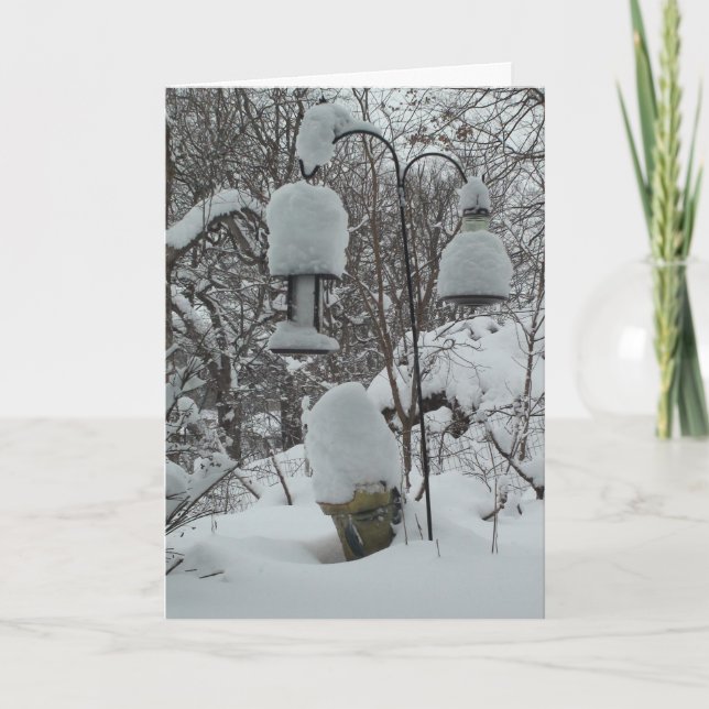 Humour Wisconsin Bonne carte de neige au printemps (Devant)