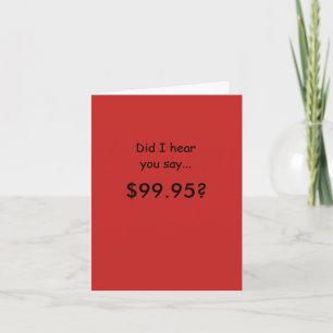 Humourous 100th Birthday Card