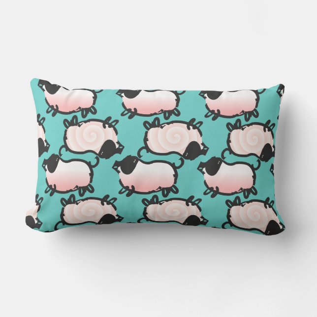 Humourous 1 Pig Year 2019 Choose Colour Lumbar P Lumbar Pillow (Front)