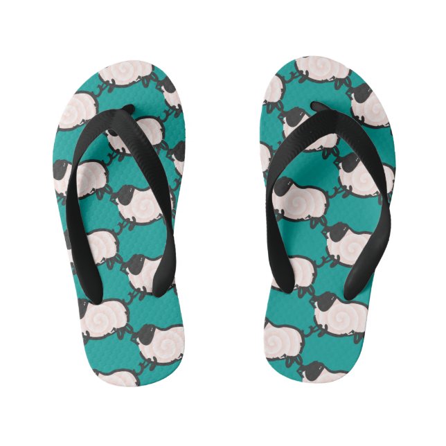 Humourous 2 Pig Year 2019 Choose Colour Kids FF Kid's Flip Flops (Footbed)