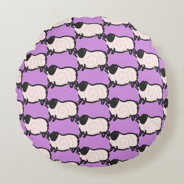 Humourous 2 Pig Year 2019 Choose Colour Round P Round Pillow (Front)