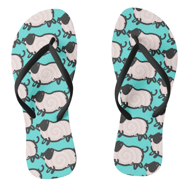 Humourous 2 Pig Year 2019 Choose Colour Woman FF Flip Flops (Footbed)