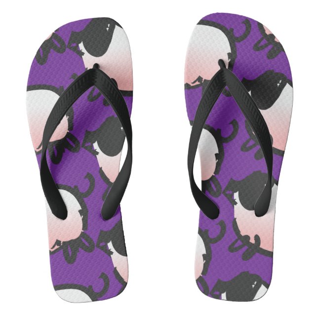 Humourous 3 Pig Year 2019 Choose Colour Man FF Flip Flops (Footbed)