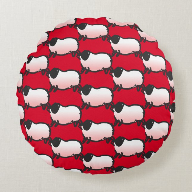 Humourous 3 Pig Year 2019 Choose Colour Round P Round Pillow (Front)