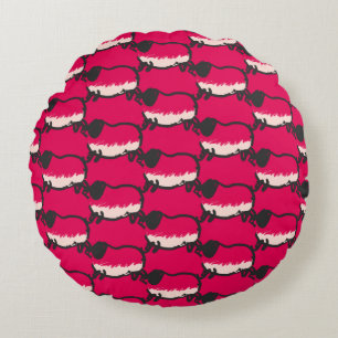 Humourous 4 Pig Year 2019 Choose Colour Round P Pillow