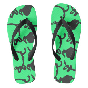 Humourous 5 Pig Year 2019 Choose Colour Man FF Flip Flops