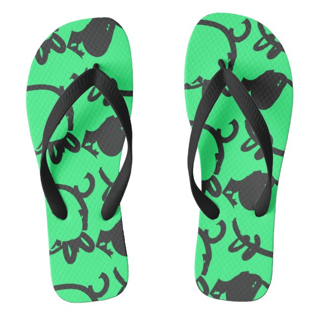 Humourous 5 Pig Year 2019 Choose Colour Man FF Flip Flops (Footbed)