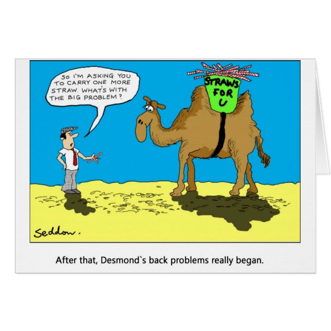 Humourous and original cartoon by Mike Seddon. (Front Horizontal)