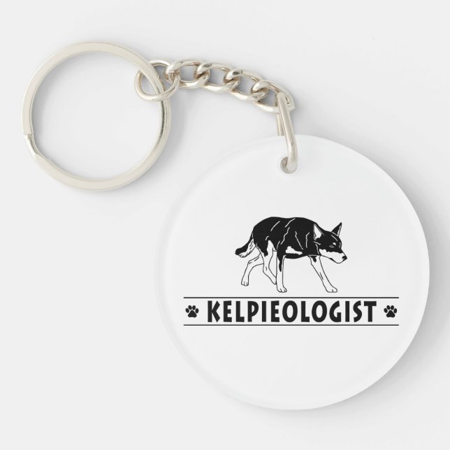 Humourous Australian Cattle Dog Keychain (Front)