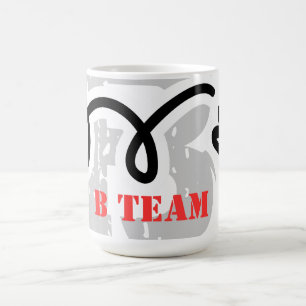 Humourous badminton coffee mug with funny joke