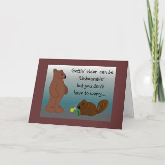 Humourous Bear Birthday Card