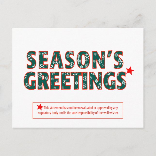Humourous Big Brother Holiday Postcard (Front)