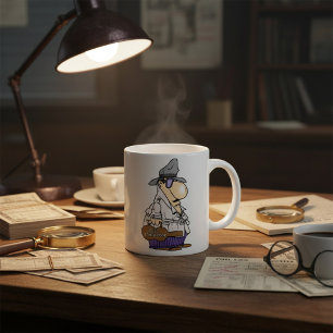 Humourous Bill Collector Character Coffee Mug