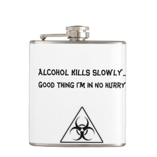 Humourous Biohazard Flask