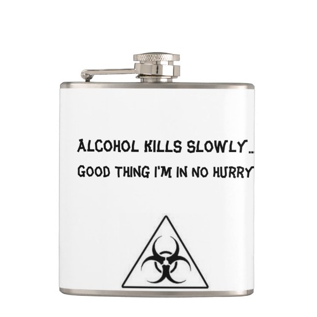 Humourous Biohazard Flask (Front)