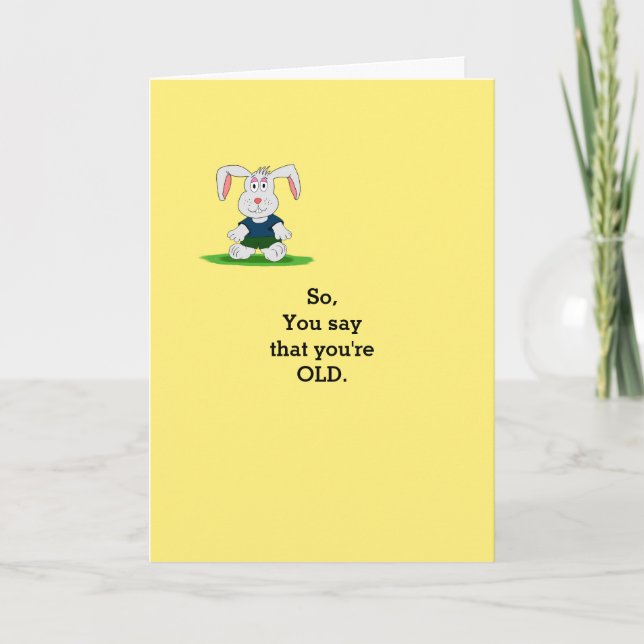Humourous Birthday Card (Front)