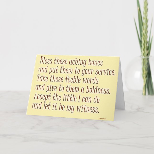 Humourous birthday card (Front)