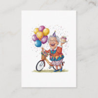 Humourous Birthday Gift for Grandma Riding Bike