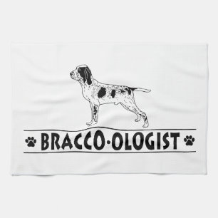 Humourous Bracco Italiano Kitchen Towel