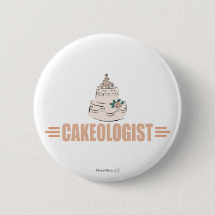Humourous Cake Decorating 2 Inch Round Button