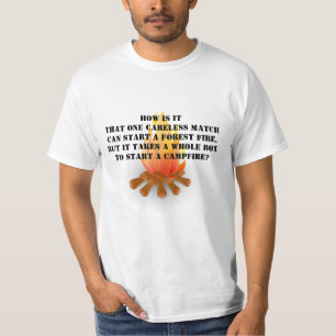 Humourous camper's t-shirt