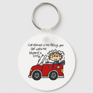 Humourous Car Sickness Keychain