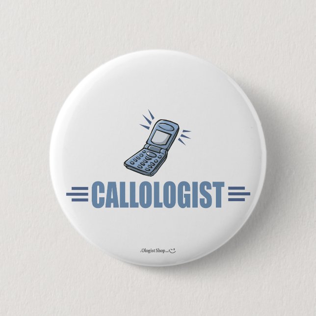 Humourous Cell Phone 2 Inch Round Button (Front)