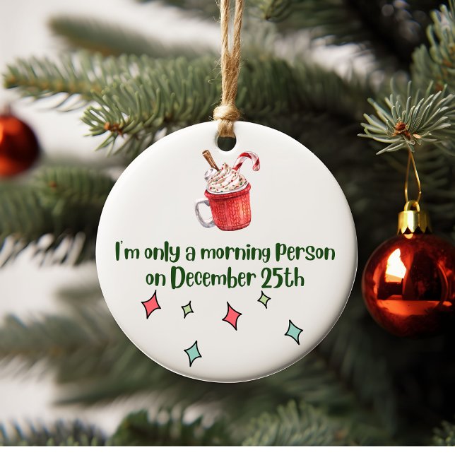 Humourous Ceramic Christmas Ornament (Creator Uploaded)