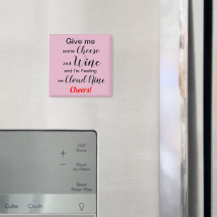 Humourous Cheese Wine Magnet