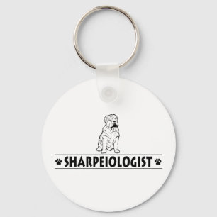 Humourous Chinese Shar-Pei Keychain