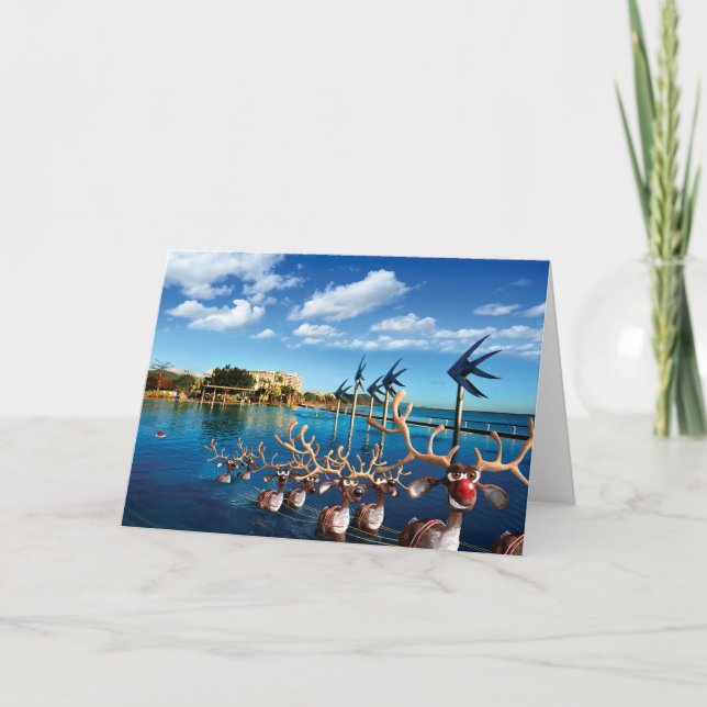 Humourous Christmas Card of Santa’s Pilgrimage (Front)