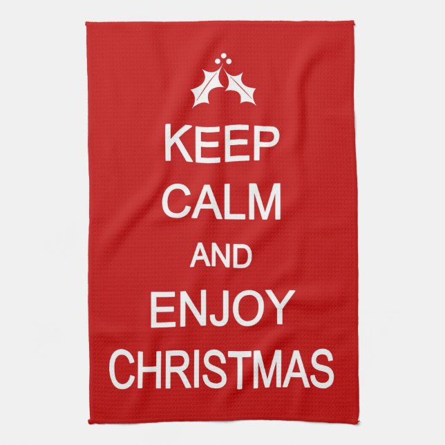 Humourous Christmas Kitchen Towel (Vertical)