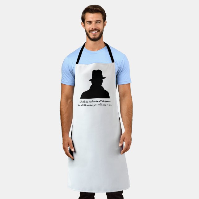 Humourous Classic Movie Lover Kitchen Apron (Worn)