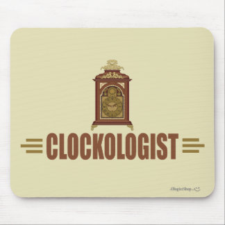 Humourous Clock Collecting Mouse Pad