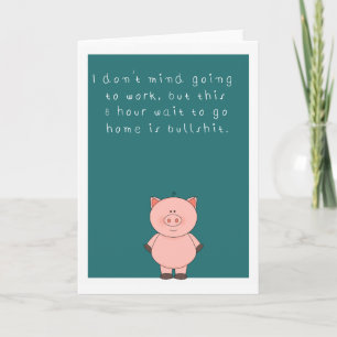 humourous co-worker greetings card