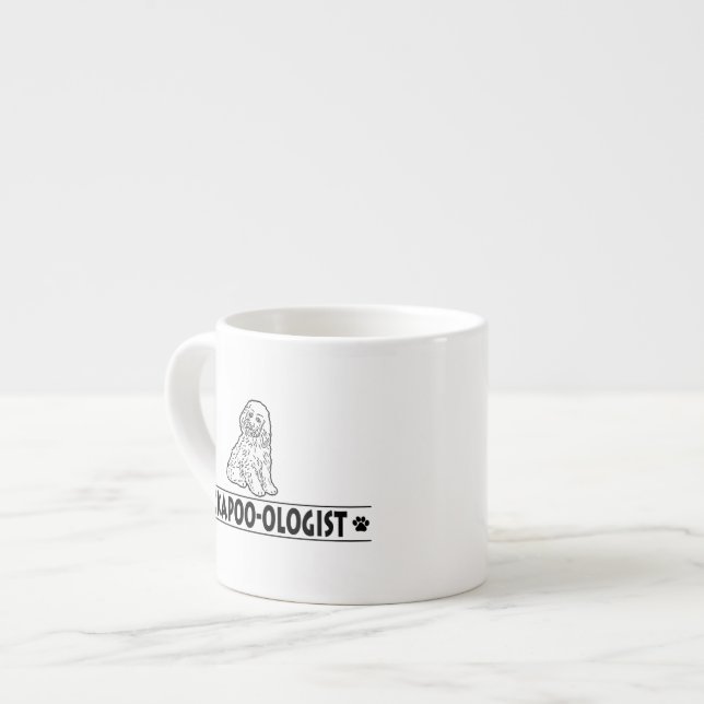Humourous Cockapoo Espresso Cup (Front Left)