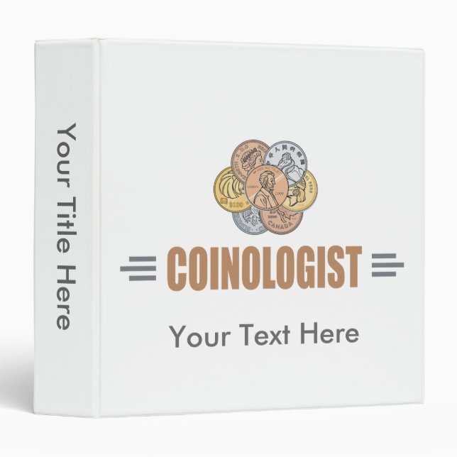 Humourous Coin Collector Binder (Front/Spine)