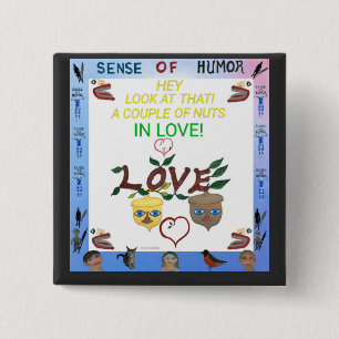 Humourous Collectable magnet 2 Inch Square Button