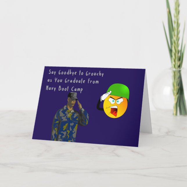 Humourous Congratulations for Navy Graduate Card (Front)