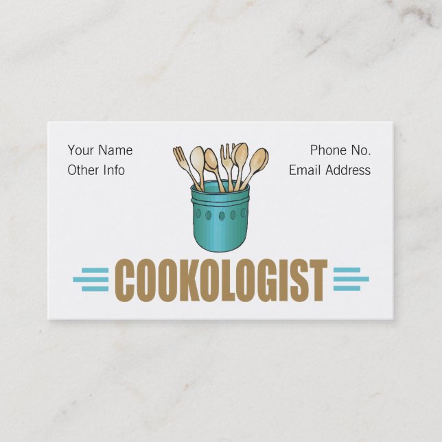 Humourous Cooking Business Card (Front)