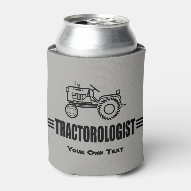 Humourous Customize It Tractor Can Cooler (Can Front)