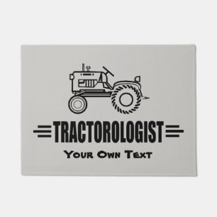 Humourous Customize It Tractor Doormat
