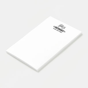 Humourous Customize It Tractor Post-it Notes