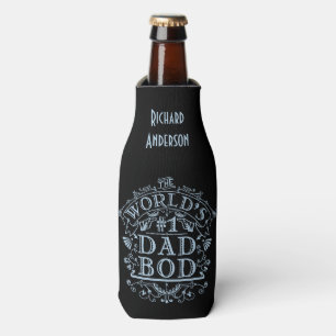 Humourous Dad Bod Funny Fathers Day Personalized Bottle Cooler
