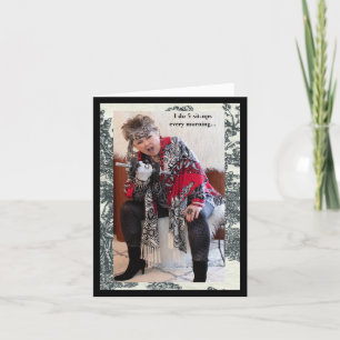 Humourous Daily Exercise  Card