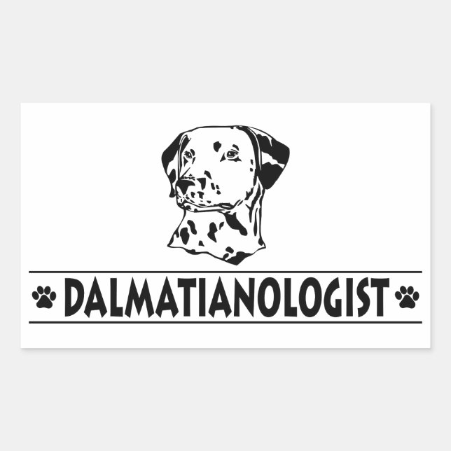 Humourous Dalmatian Sticker (Front)