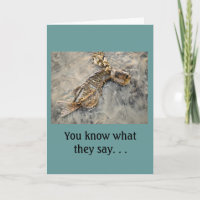 Humourous Dead Fish Fathers Day Card
