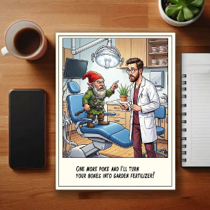 Humourous Dentist Office Cartoon Postcard