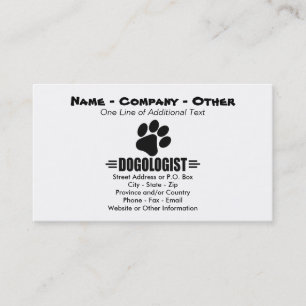 Humourous Dog Lover Business Card