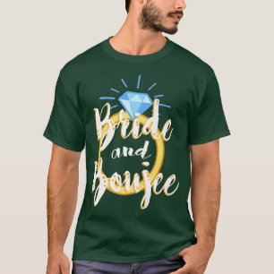 Humourous Drinking Bride Sarcastic Bridal Funny Wo T-Shirt